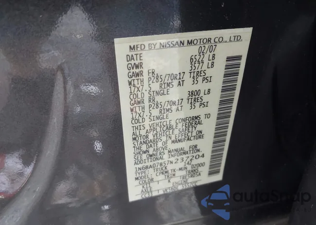 1N6BA07B57N237204: 37637674