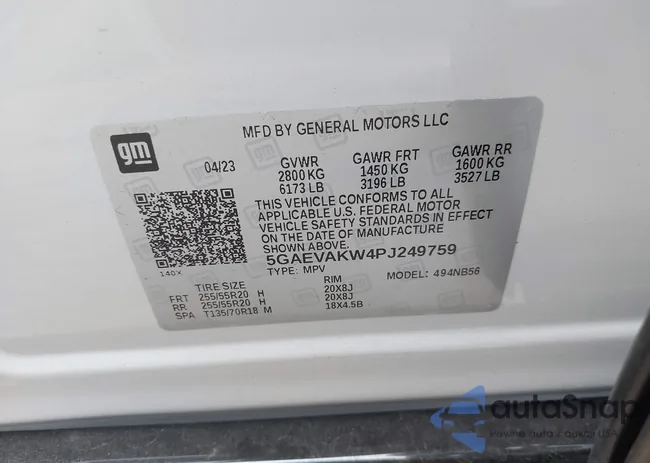 5GAEVAKW4PJ249759: 37638720