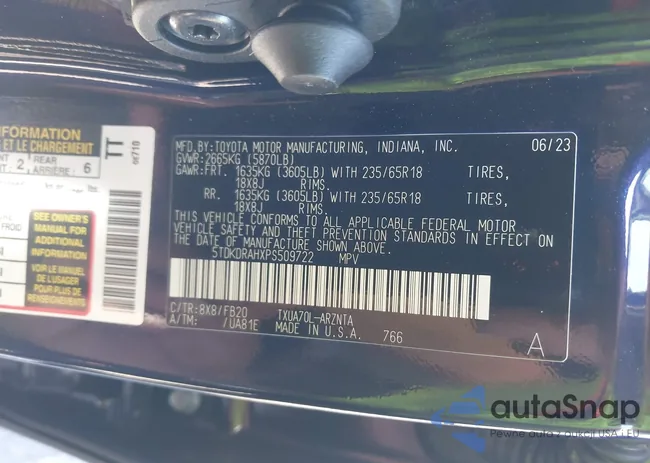 5TDKDRAHXPS509722: 37645151