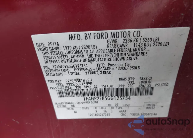 1FAHP2E85GG125754: 37661907