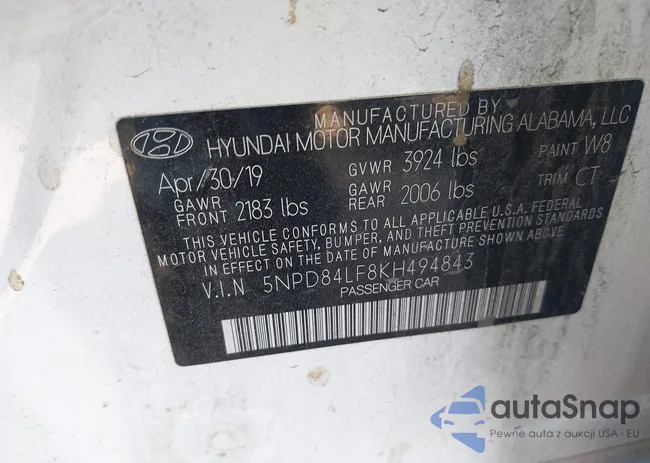 5NPD84LF8KH494843: 37664226