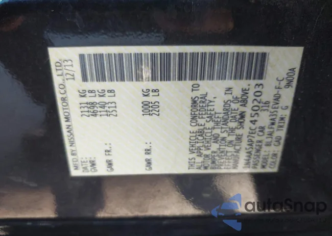 1N4AA5AP7EC450203: 37672596