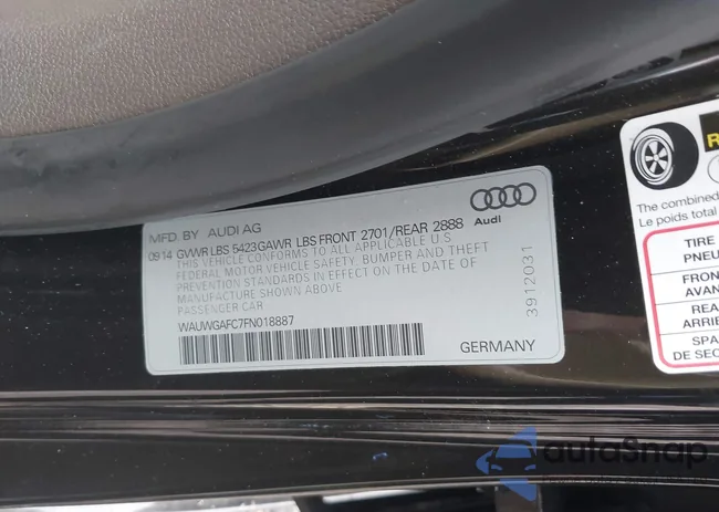 WAUWGAFC7FN018887: 37673110