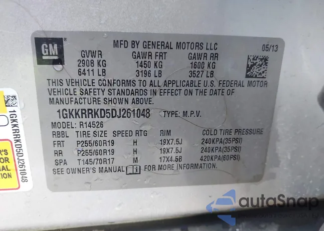 1GKKRRKD5DJ261048: 37681717