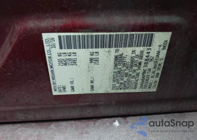 1N4AA6AP9HC388443: 37681061