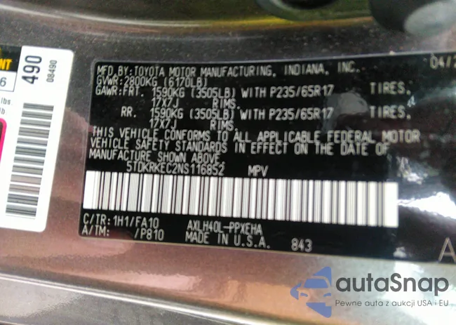 5TDKRKEC2NS116852: 37692089