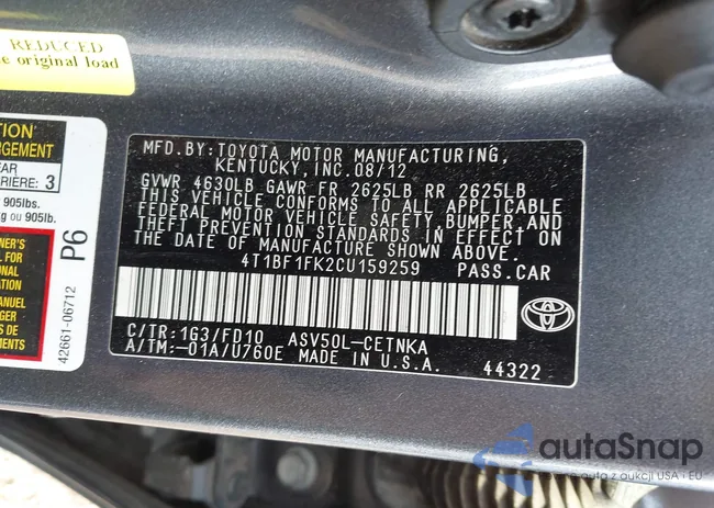 4T1BF1FK2CU159259: 37703053