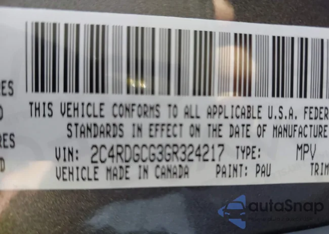 2C4RDGCG3GR324217: 37704489