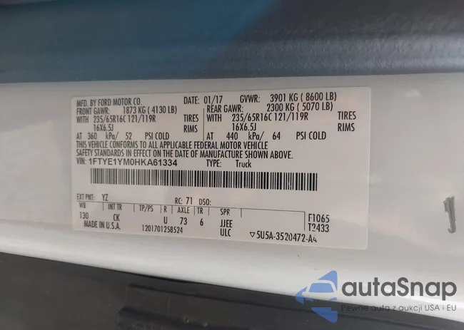 1FTYE1YM0HKA61334: 37711164