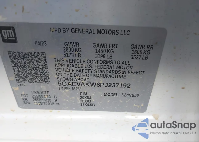 5GAEVAKW6PJ237192: 37716350