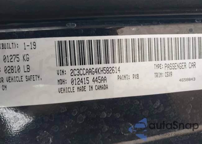 2C3CCAAG4KH582614: 37717616