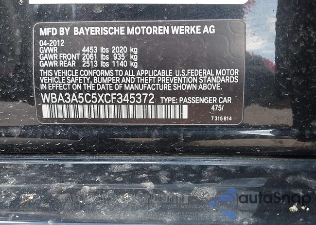 WBA3A5C5XCF345372: 37718802