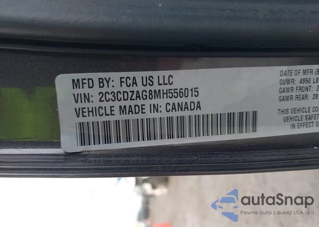 2C3CDZAG8MH556015: 37719476