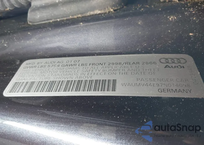 WAUMV44E97N014098: 37721642