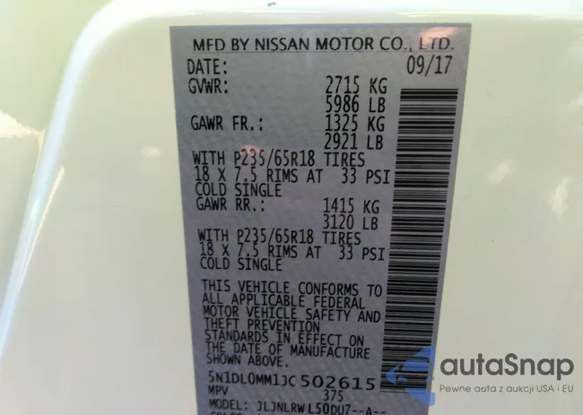 5N1DL0MM1JC502615: 37726013