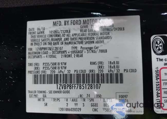 1ZVBP8FF7B5128107: 37730946