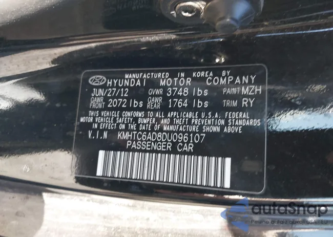 KMHTC6AD8DU096107: 37745286