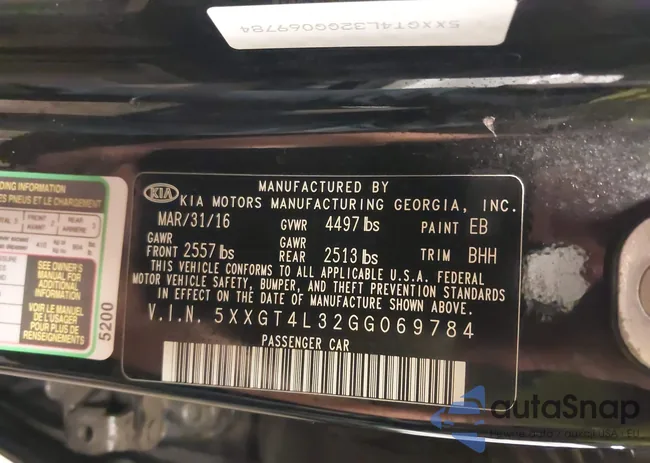 5XXGT4L32GG069784: 37745740