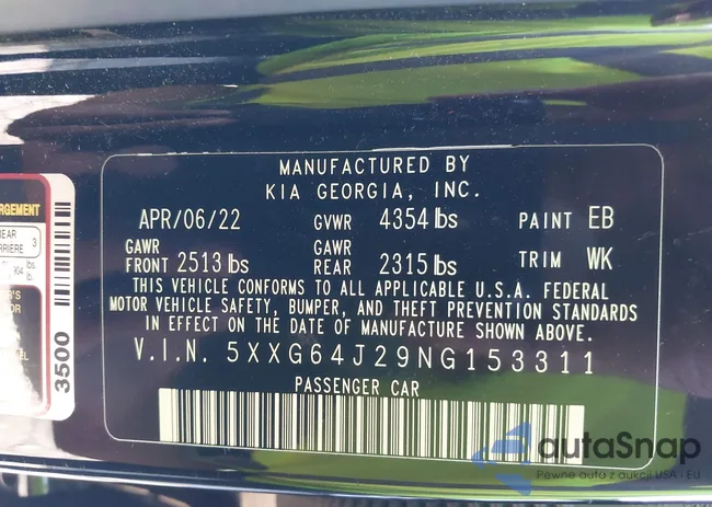 5XXG64J29NG153311: 37752634