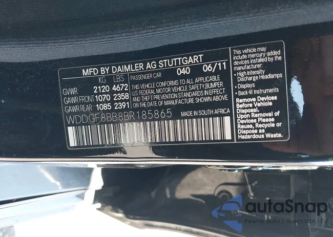 WDDGF8BB8BR185865: 37755670