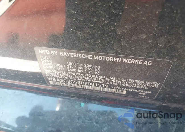 WBA3C3C55DF981519: 37764943