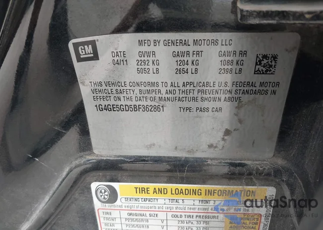 1G4GE5GD5BF362861: 37769919