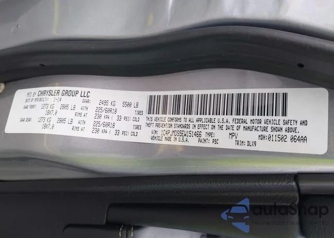 1C4PJMDS5EW151466: 37773271