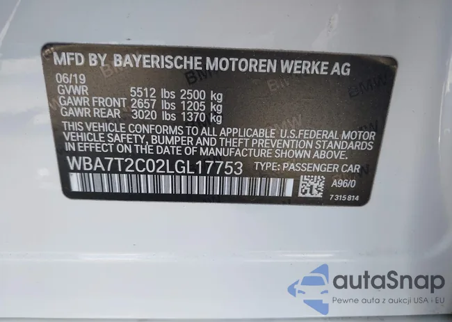 WBA7T2C02LGL17753: 37773708