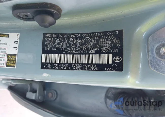 JTDKN3DU4D1711838: 37783029