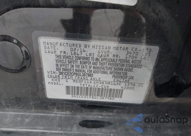 3N1CE2CP8GL387982: 37786670