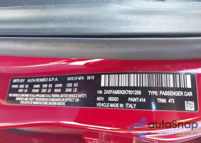 ZARFAMBN2K7601269: 37809103