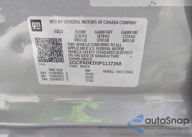 2GCPADED5P1137268: 37812288