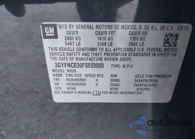 3GYFNCE39FS603900: 37832287