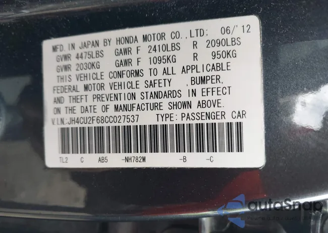 JH4CU2F68CC027537: 37840932