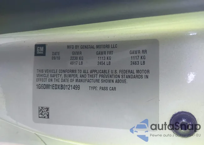 1G6DM1EDXB0121499: 37842049