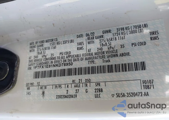 1FTFX1E81NKD78950: 37859266