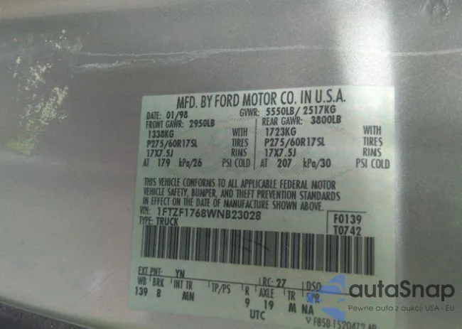 1FTZF1768WNB23028: 37863877