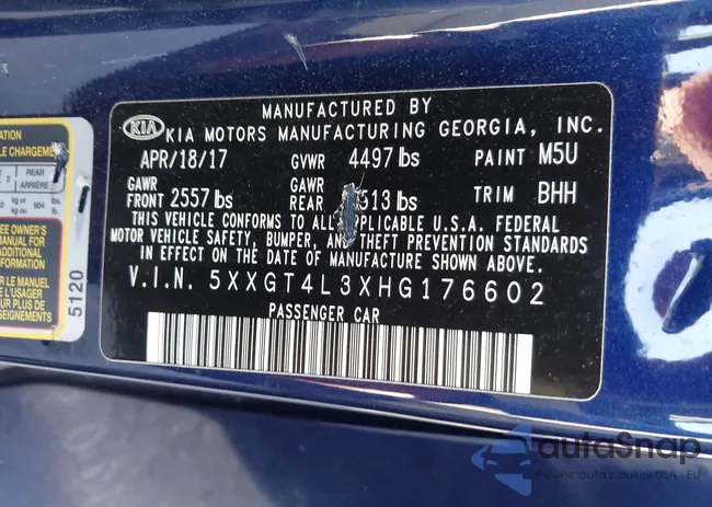 5XXGT4L3XHG176602: 37893670