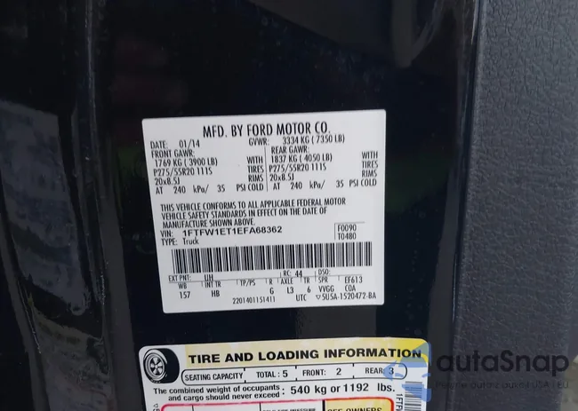 1FTFW1ET1EFA68362: 37905976