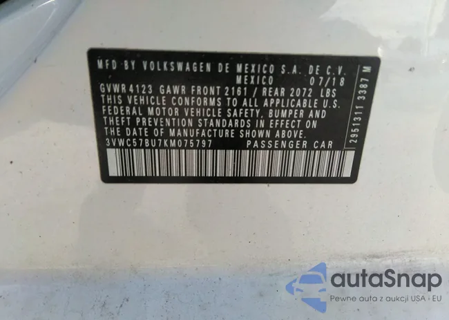 3VWC57BU7KM075797: 37908574