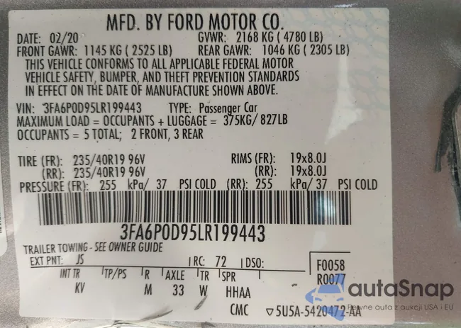 3FA6P0D95LR199443: 37917080