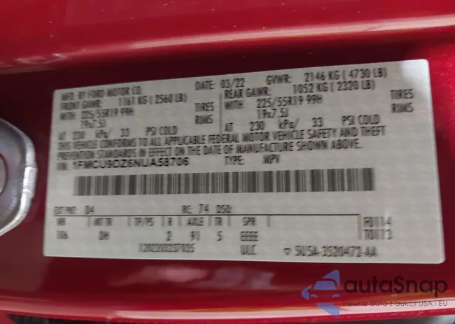 1FMCU9DZ6NUA58706: 38917496