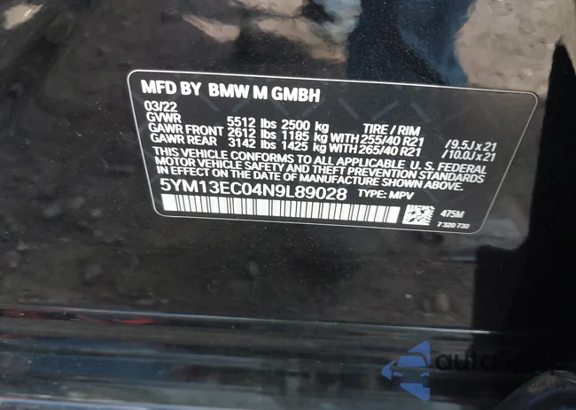 5YM13EC04N9L89028: 38931039