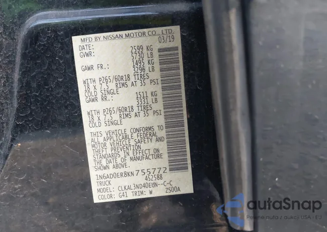 1N6AD0ER8KN755772: 38942270