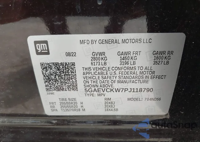 5GAEVCKW7PJ118790: 38944454