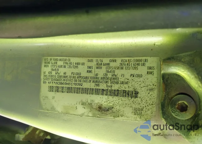 1FT7W2B65HEC10392: 38945930