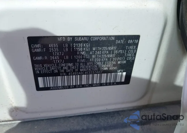 4S4BSABC4K3237443: 38946102