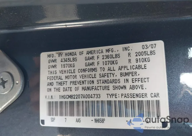 1HGCM82207A004733: 38959628