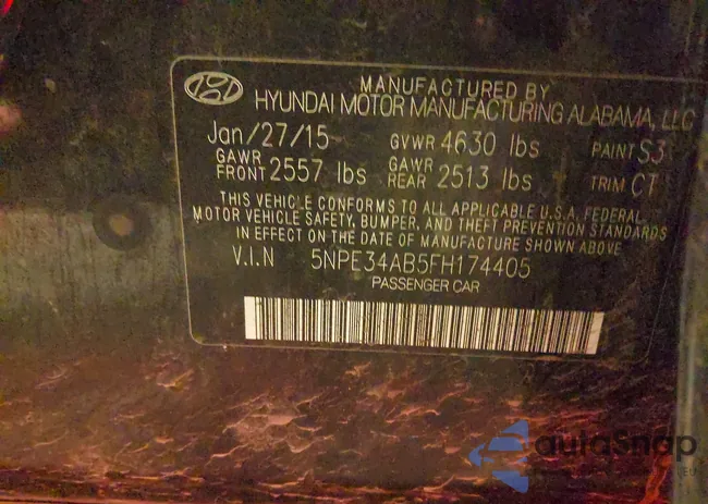 5NPE34AB5FH174405: 38966080