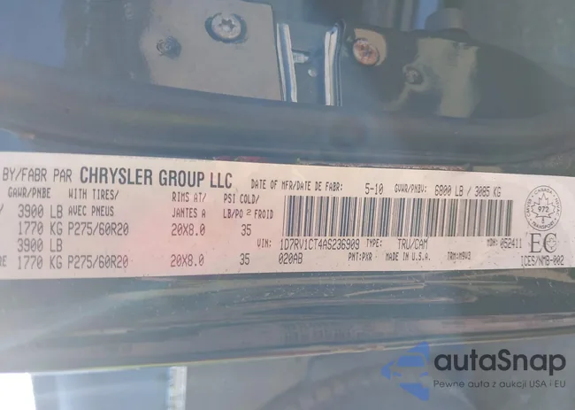 1D7RV1CT4AS236909: 38972361